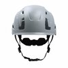 General Electric Safety Helmet, Vented, Gray GH400G